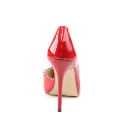 AMUSE-22 Pleaser Red 5 Inch Teasing Single Sole Shoes