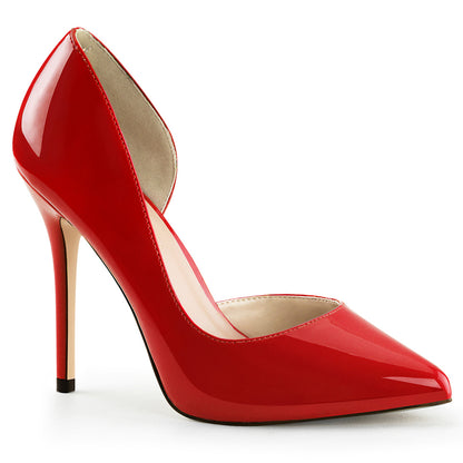 AMUSE-22 Pleaser Red 5 Inch Teasing Single Sole Shoes