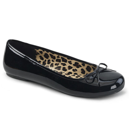 Pleaser Pink Label ANNA-01 Black Ballet Flats