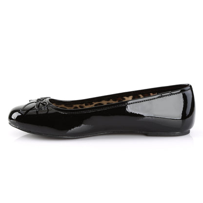 Pleaser Pink Label ANNA-01 Black Ballet Flats