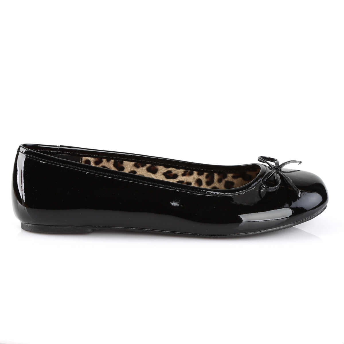 ANNA-01 Pleaser Pink Label Black Large Sizes Fetish Heels