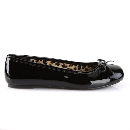 Pleaser Pink Label ANNA-01 Black Ballet Flats