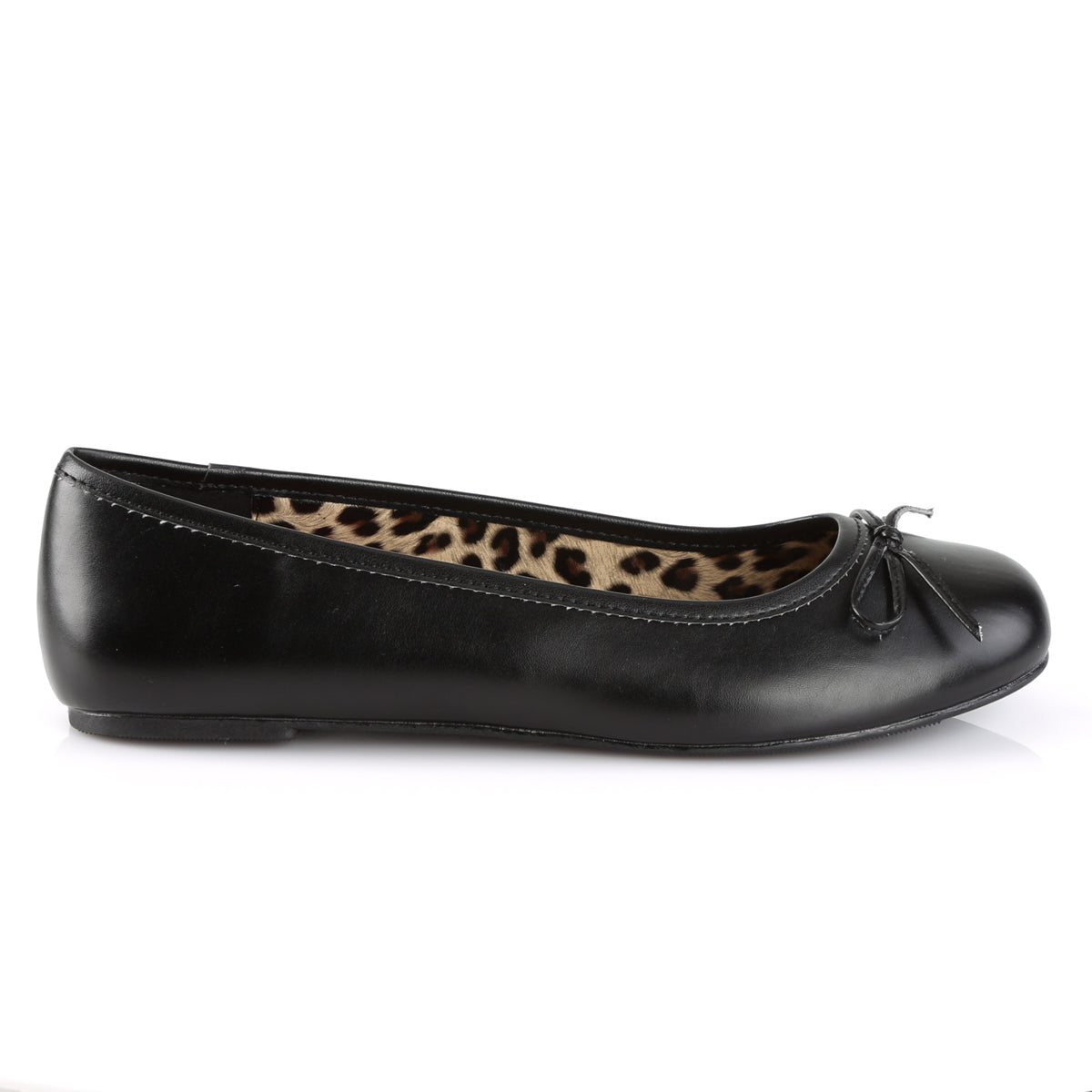 ANNA-01 Pleaser Pink Label Black Large Sizes Fetish Heels