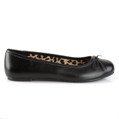 ANNA-01 Pleaser Pink Label Black Large Sizes Fetish Heels
