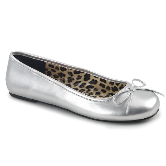 ANNA-01 Pleaser Pink Label Silver Large Sizes Bedroom Heels