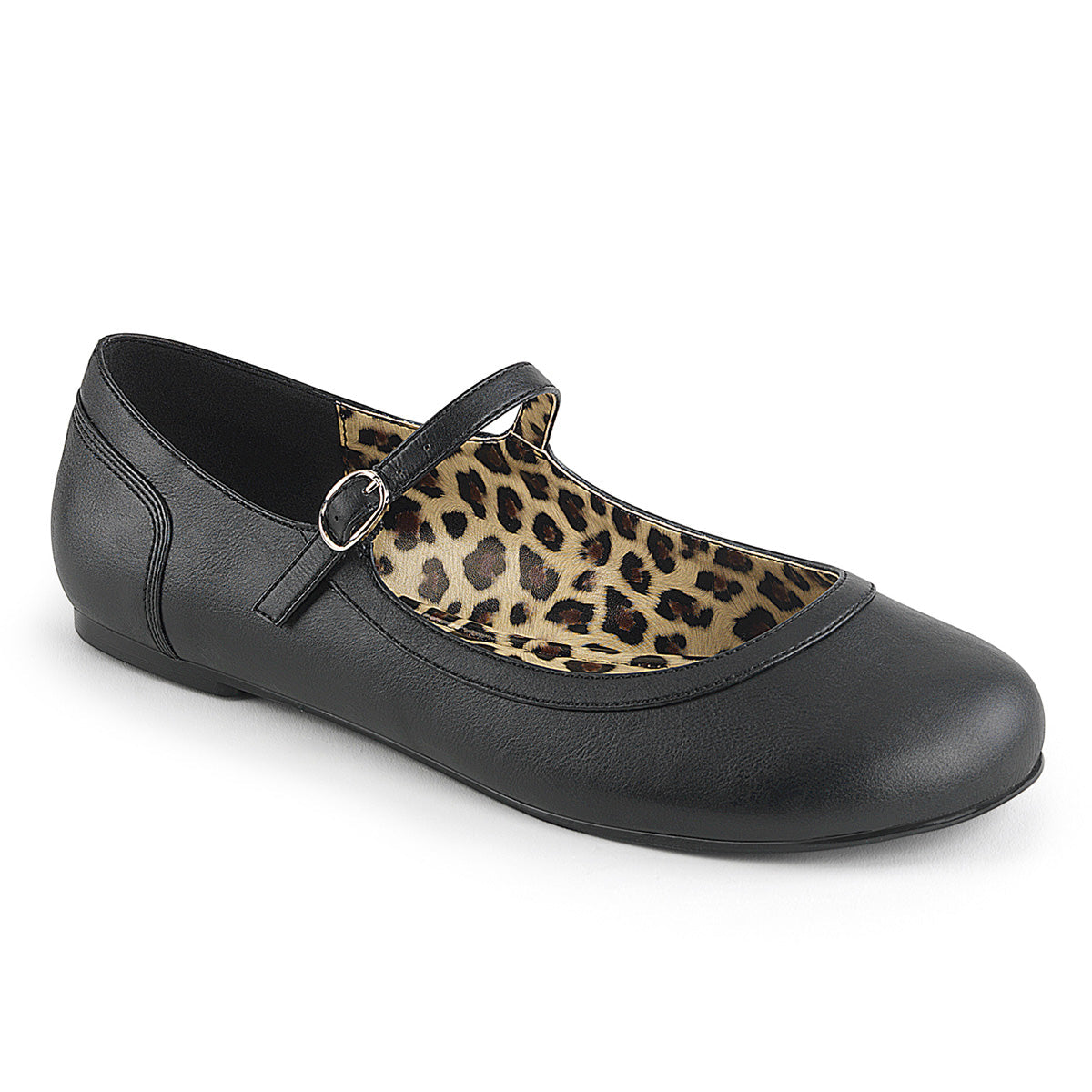 ANNA-02 Pleaser Pink Label Black Large Sizes Fetish Footwear