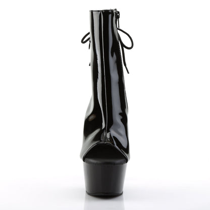ASPIRE-1018 Pleaser Black 6 Inch Sultry Ankle Boots