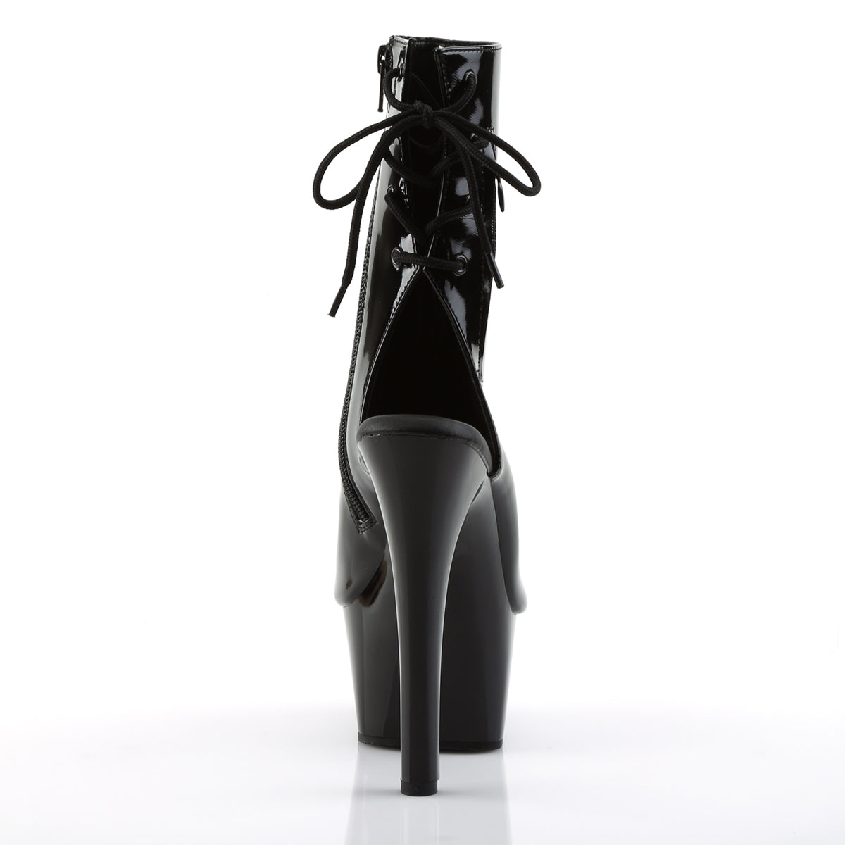 ASPIRE-1018 Pleaser Black 6 Inch Sultry Ankle Boots