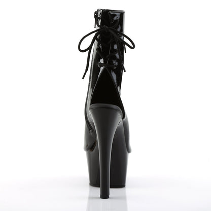 ASPIRE-1018 Pleaser Black 6 Inch Sultry Ankle Boots