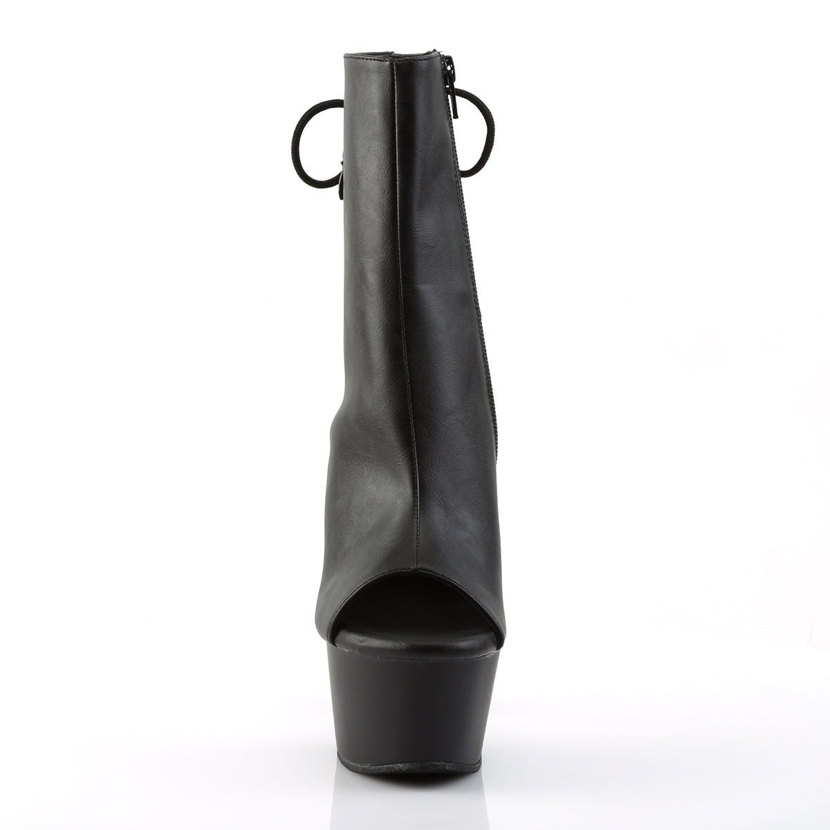 ASPIRE-1018 Pleaser Black 6 Inch Platform Ankle Boots