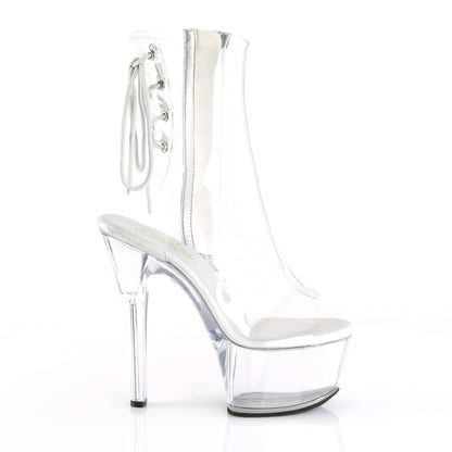 ASPIRE-1018C Pleaser Clear 6 Inch Alluring Ankle Boots