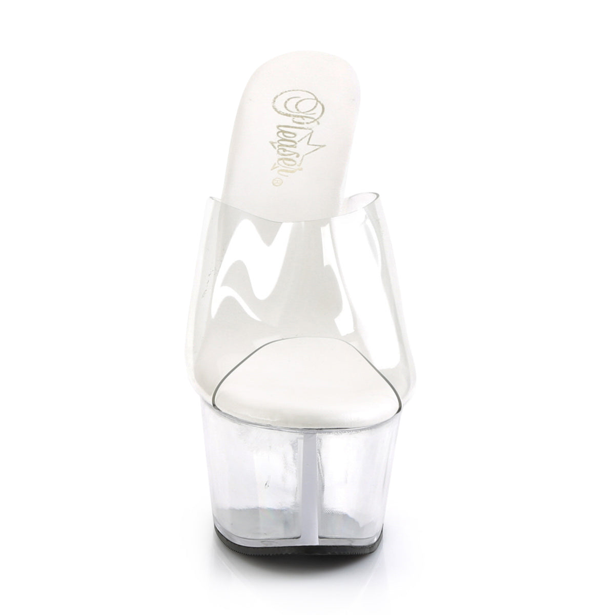 ASPIRE-601 Pleaser Clear 6 Inch Teasing Platform Shoes