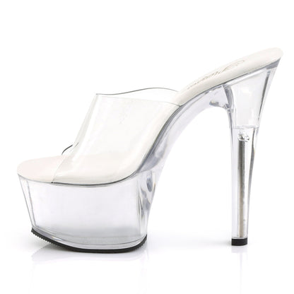 ASPIRE-601 Pleaser Clear 6 Inch Teasing Platform Shoes