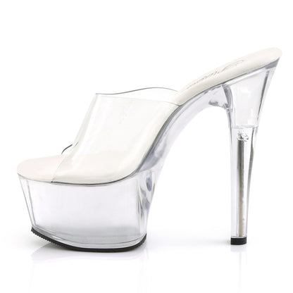 ASPIRE-601 Pleaser Clear 6 Inch Teasing Platform Shoes