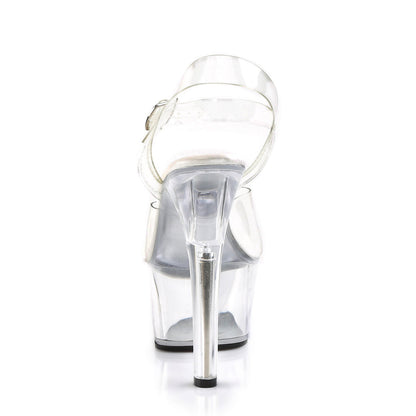 ASPIRE-608 Pleaser Clear 6 Inch Submissive High Heels