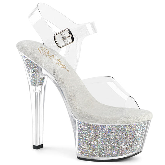 ASPIRE-608RSI Pleaser Clear Bling 6 Inch Sultry High Heels