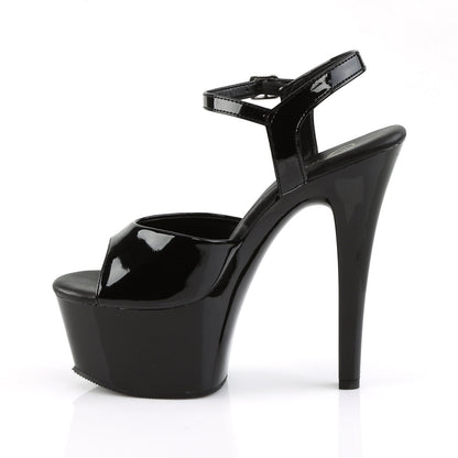 ASPIRE-609 Pleaser Black 6 Inch Pole Dance High Heels