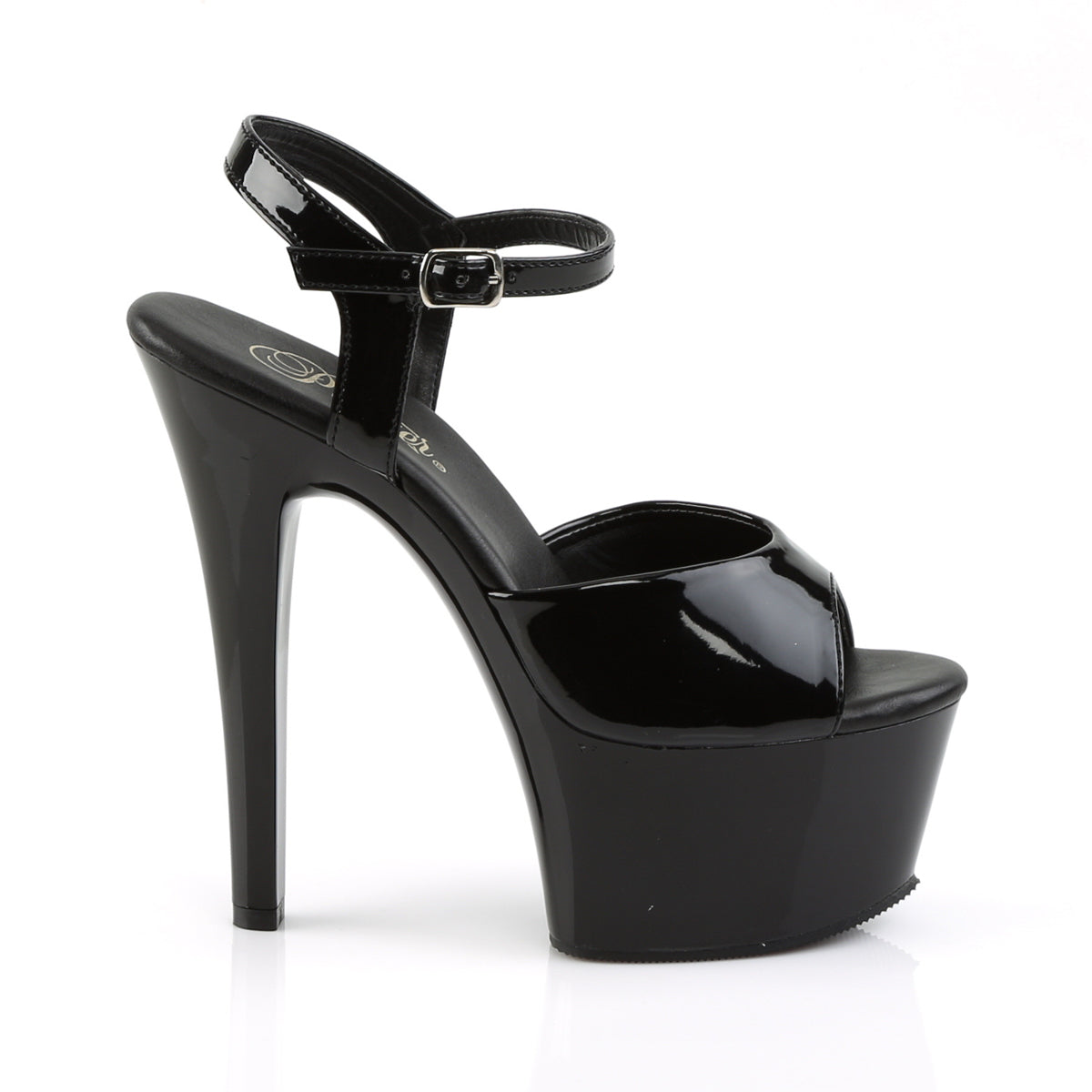 ASPIRE-609 Pleaser Black 6 Inch Pole Dance High Heels