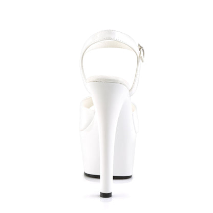 ASPIRE-609 Pleaser White 6 Inch Teasing High Heels