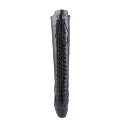 Devious BALLET-2020 Black Knee High Boots - 7 Inch Heels