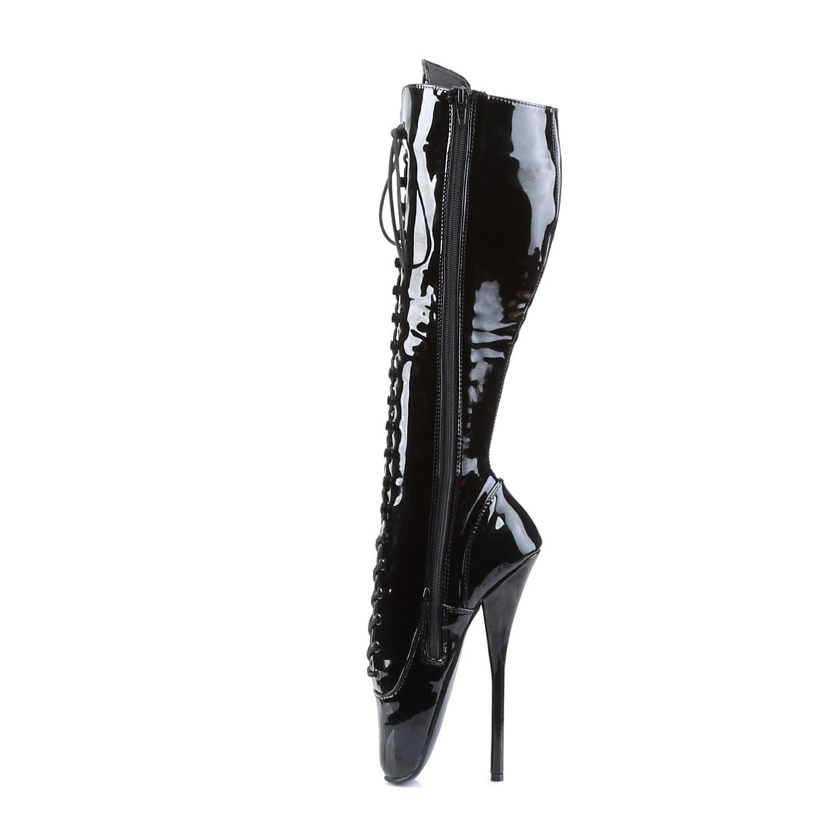 BALLET-2020 Devious Black 7 Inch Fetish Heels