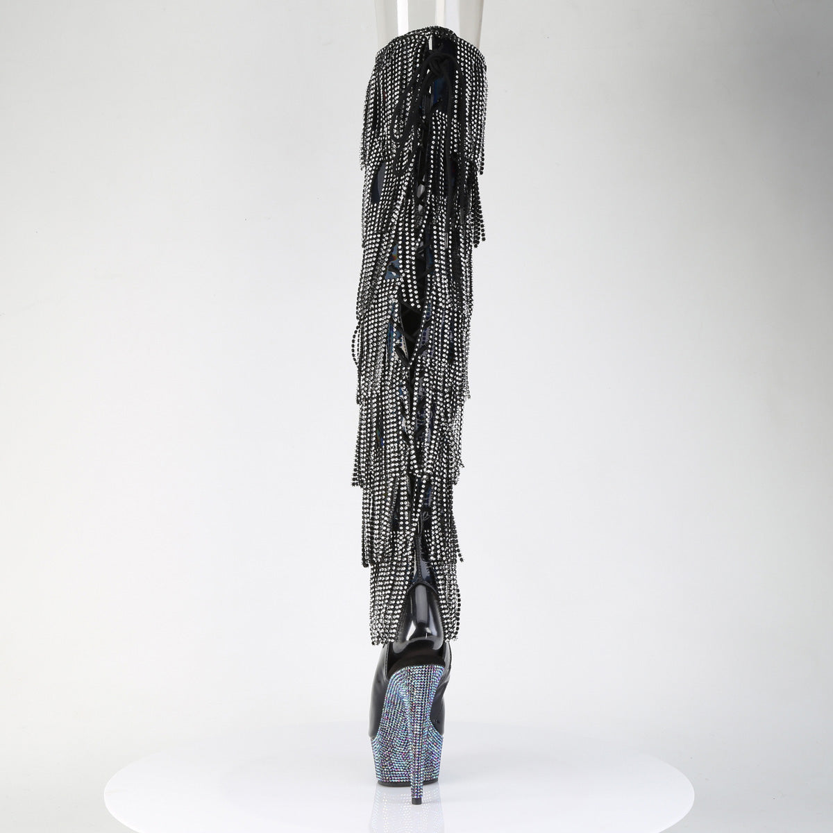 bejeweled 3017hg rsf pleaser footwear silver