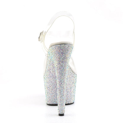 BEJEWELED-708DM Pleaser Transparent Bling 7 Inch Chic Fashion Platform Shoes