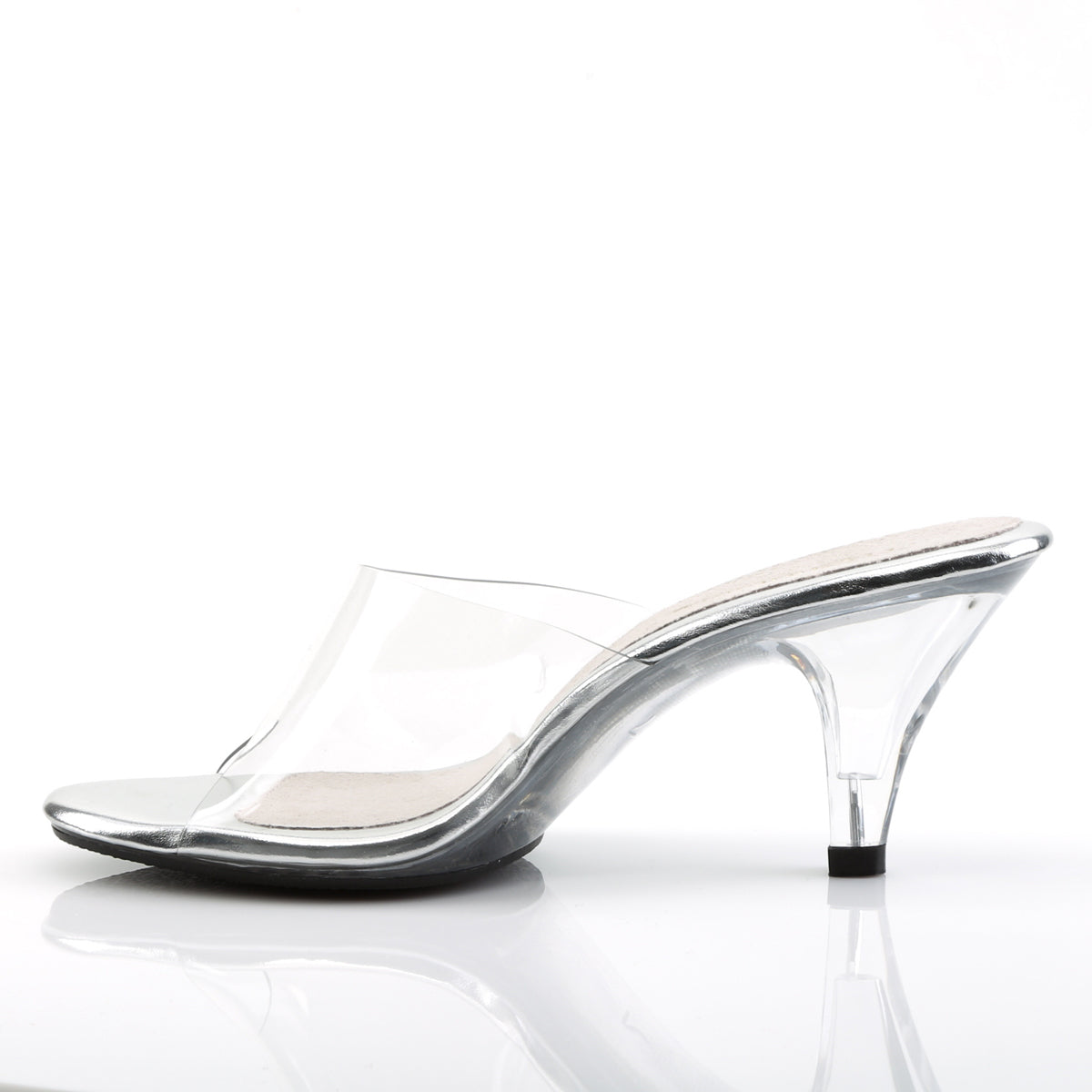 BELLE-301 Fabulicious Clear 3 Inch Posing Shoes