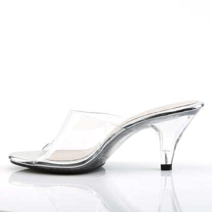 BELLE-301 Fabulicious Clear 3 Inch Posing Shoes