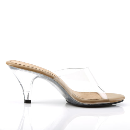 BELLE-301 Fabulicious Clear 3 Inch Posing Shoes
