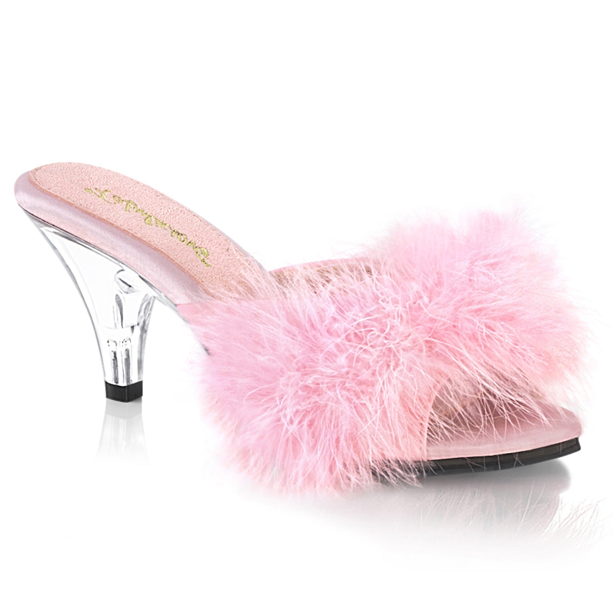 BELLE-301F Fabulicious Baby Pink 3 Inch Bedroom Shoes
