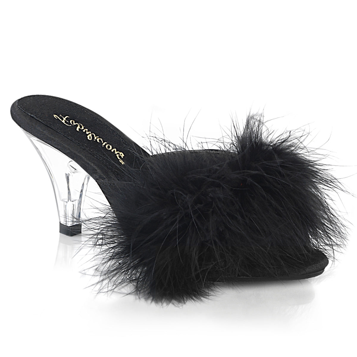 BELLE-301F Fabulicious Black 3 Inch Bedroom Shoes