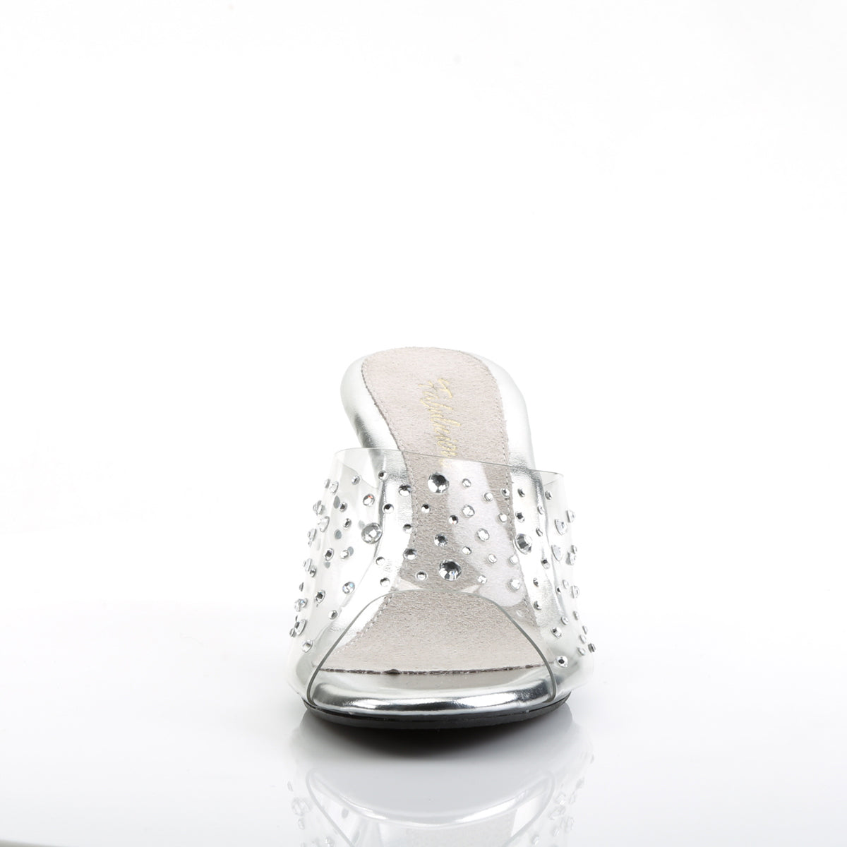 BELLE-301RS Fabulicious Clear 3 Inch Posing Shoes