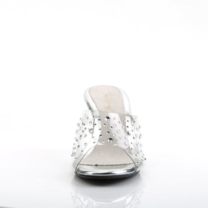 BELLE-301RS Fabulicious Clear 3 Inch Posing Shoes
