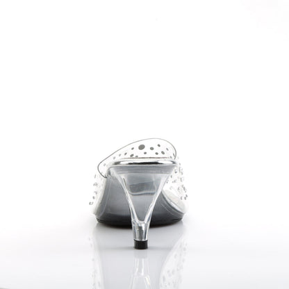BELLE-301RS Fabulicious Clear 3 Inch Posing Shoes