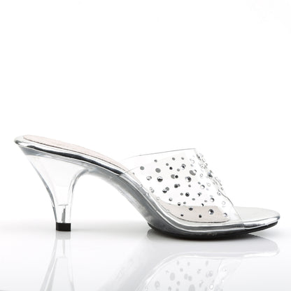 BELLE-301RS Fabulicious Clear 3 Inch Posing Shoes