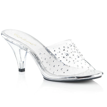 BELLE-301RS Fabulicious Clear 3 Inch Posing Shoes