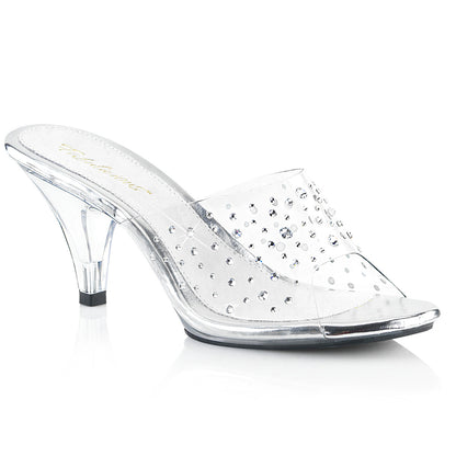 BELLE-301RS Fabulicious Clear 3 Inch Posing Shoes