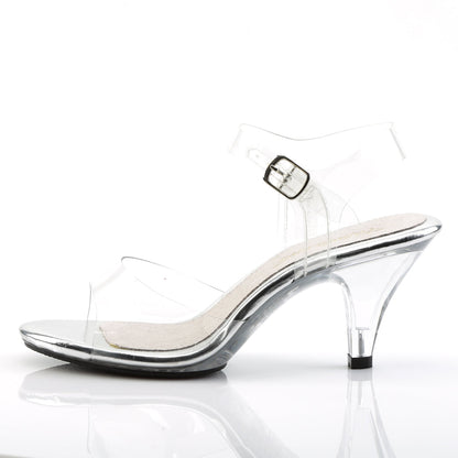 BELLE-308 Fabulicious Clear 3 Inch Posing Shoes