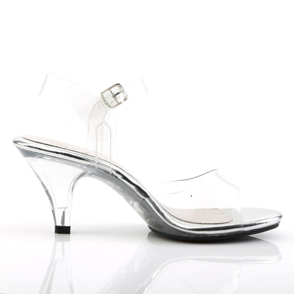 Fabulicious BELLE-308 Clear Platform Sandals - 3 Inch Heels
