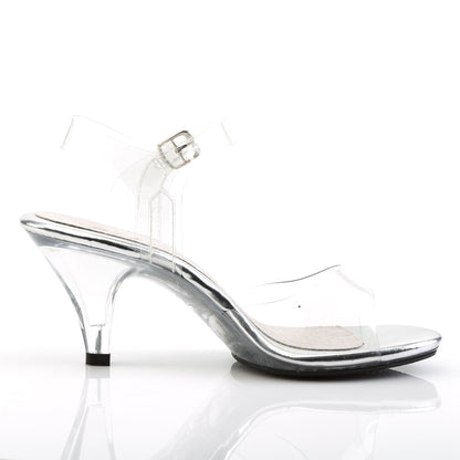 BELLE-308 Fabulicious Clear 3 Inch Posing Shoes