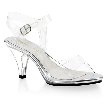 Fabulicious BELLE-308 Clear Platform Sandals - 3 Inch Heels
