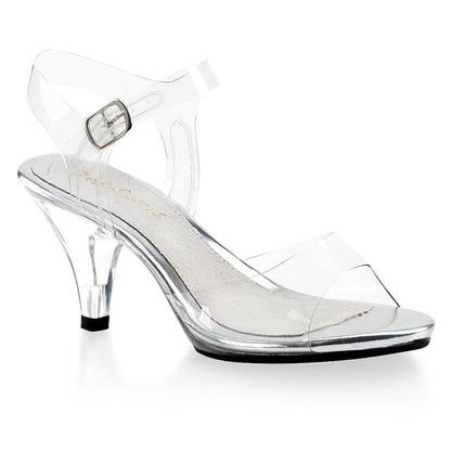 BELLE-308 Fabulicious Clear 3 Inch Posing Shoes Clr Clr