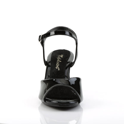 Fabulicious BELLE-309 Black Platform Sandals - 3 Inch Heels