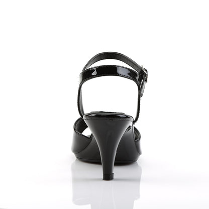Fabulicious BELLE-309 Black Platform Sandals - 3 Inch Heels