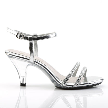 BELLE-316 Fabulicious Silver 3 Inch Sexy Shoes
