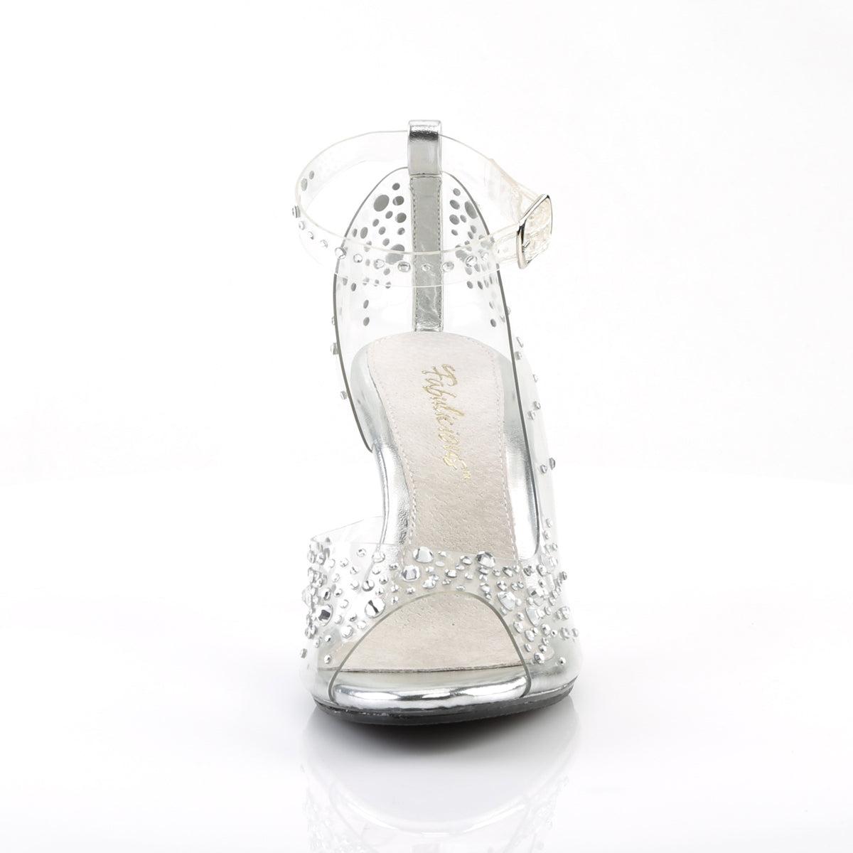 BELLE-330RS Fabulicious Clear 3 Inch Posing Shoes