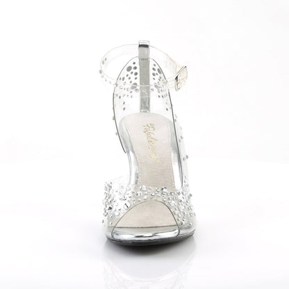 BELLE-330RS Fabulicious Clear 3 Inch Posing Shoes