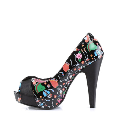 BETTIE-13 Sexy Retro Glamour 4.5" Heel Black Platforms Shoes
