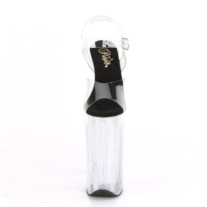 BEYOND-008 Pleaser Clear 10 Inch Extreme High Heels Platform Shoes